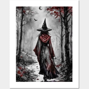 A Witch in Darkling Woods Posters and Art